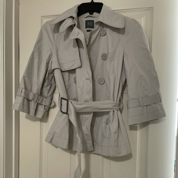 Armani Exchange trench coat with belt - Picture 3 of 14